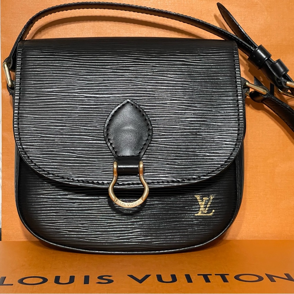 Authentic Louis Vuitton Mini Saint Cloud Black Epi Crossbody bag